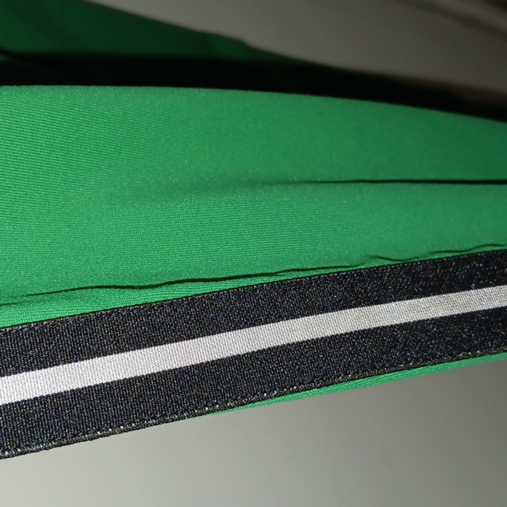 Zara Womens Emerald Green Joggers with Stripes - Picture 4 of 4